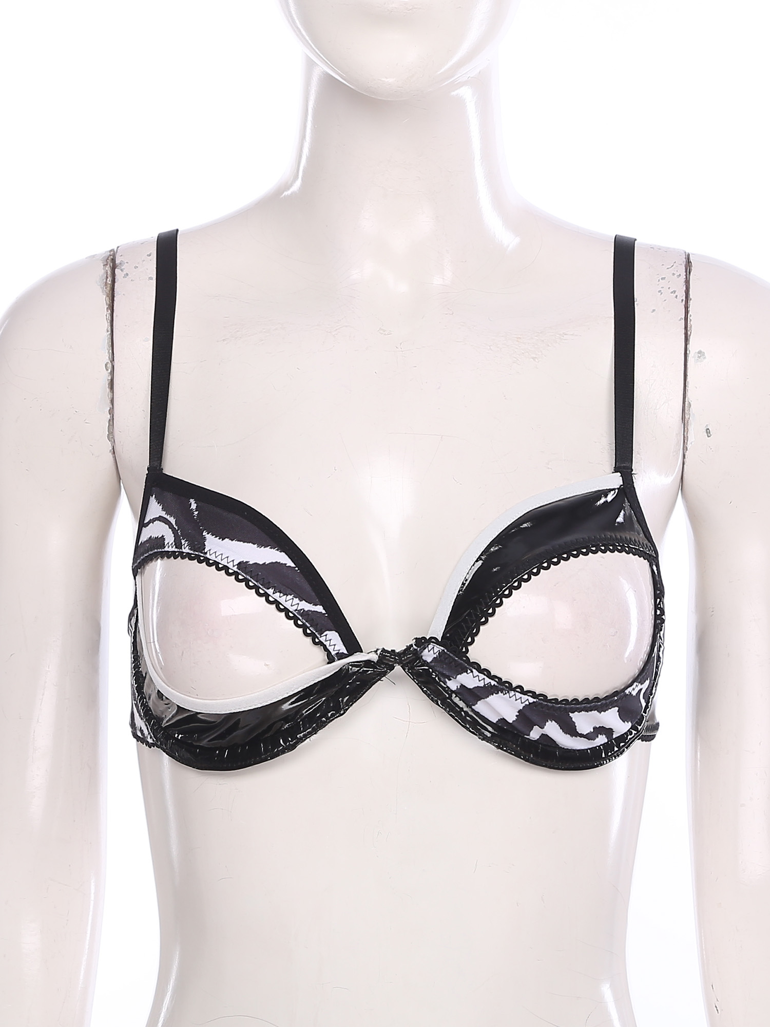 Womens Hollow Out Cup Bra Shin - Demi Bra Balconette のレビューと価格