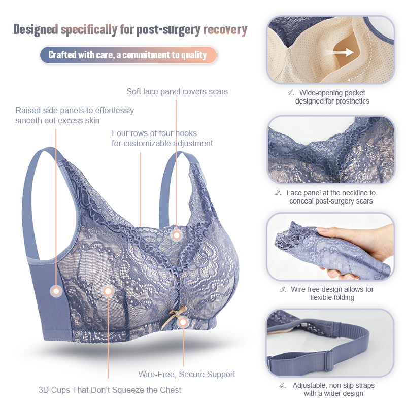 Post breast surgery bra, power - Mastectomy Bra Pocket のレビューと価格
