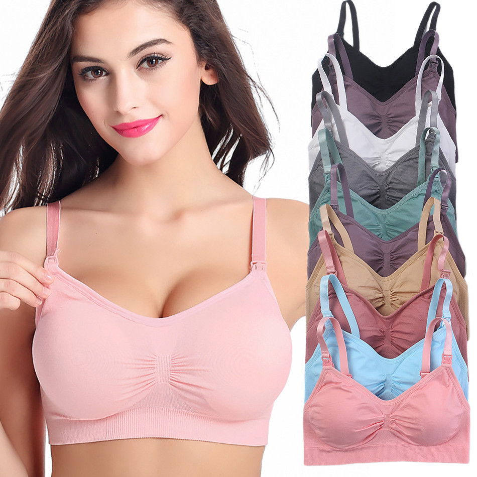 Breathable Maternity Pregnant  - Sleep Bra Bralette のレビューと価格