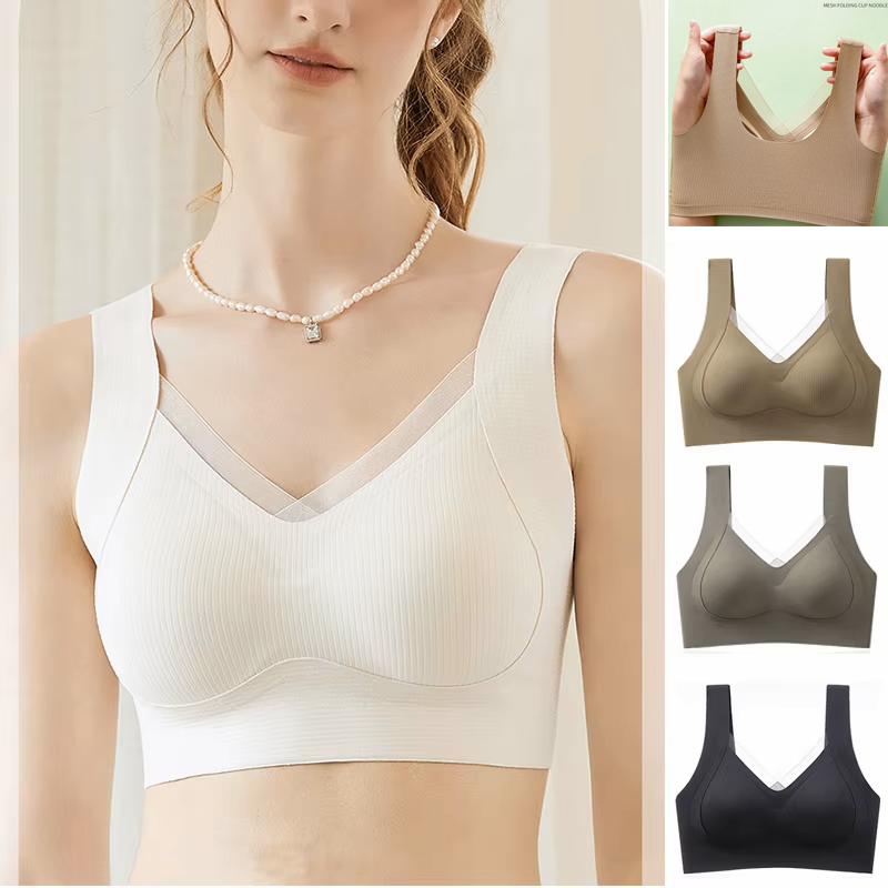 1pcs Women's Bra Breathable Ga - Wirefree Bra Comfort のレビューと価格