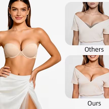 New Push Up Bra Women Lace Pad - Convertible Bra Multiway のレビューと価格