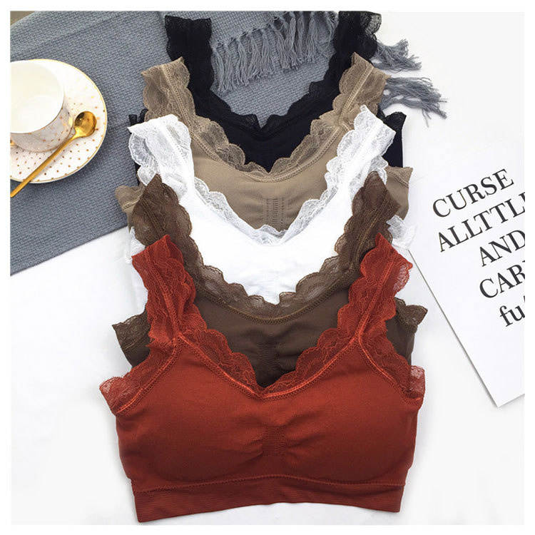 3D Sexy lace Lingerie Seamless - Sheer Bra Lace のレビューと価格