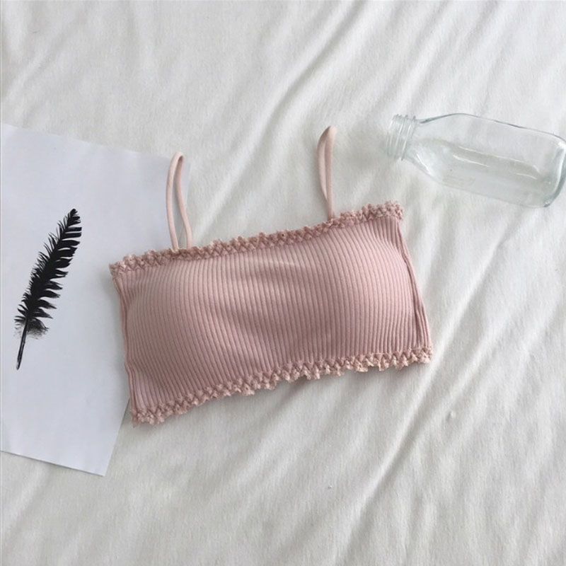 Women's Cotton Bra Female Tube - T Shirt Bra Seamless のレビューと価格