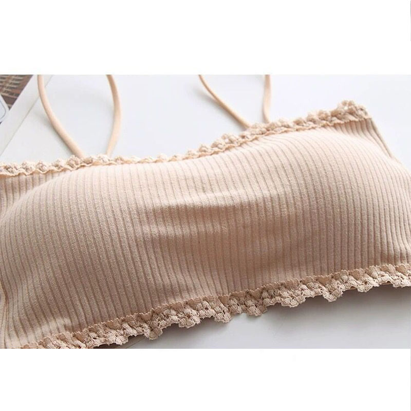 Women's Cotton Bra Female Tube - T Shirt Bra Seamless のレビューと価格