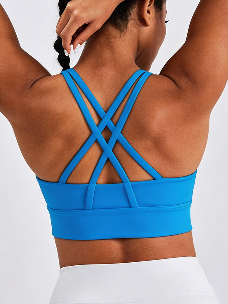 New Women's Solid Color High I - Sports Bra Racerback のレビューと価格