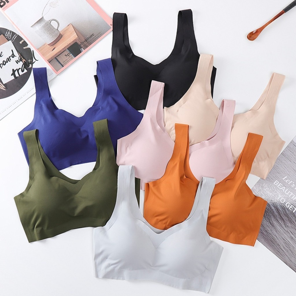 3PCS Sexy Sports Bra Seamless  - Cotton Bra Everyday のレビューと価格