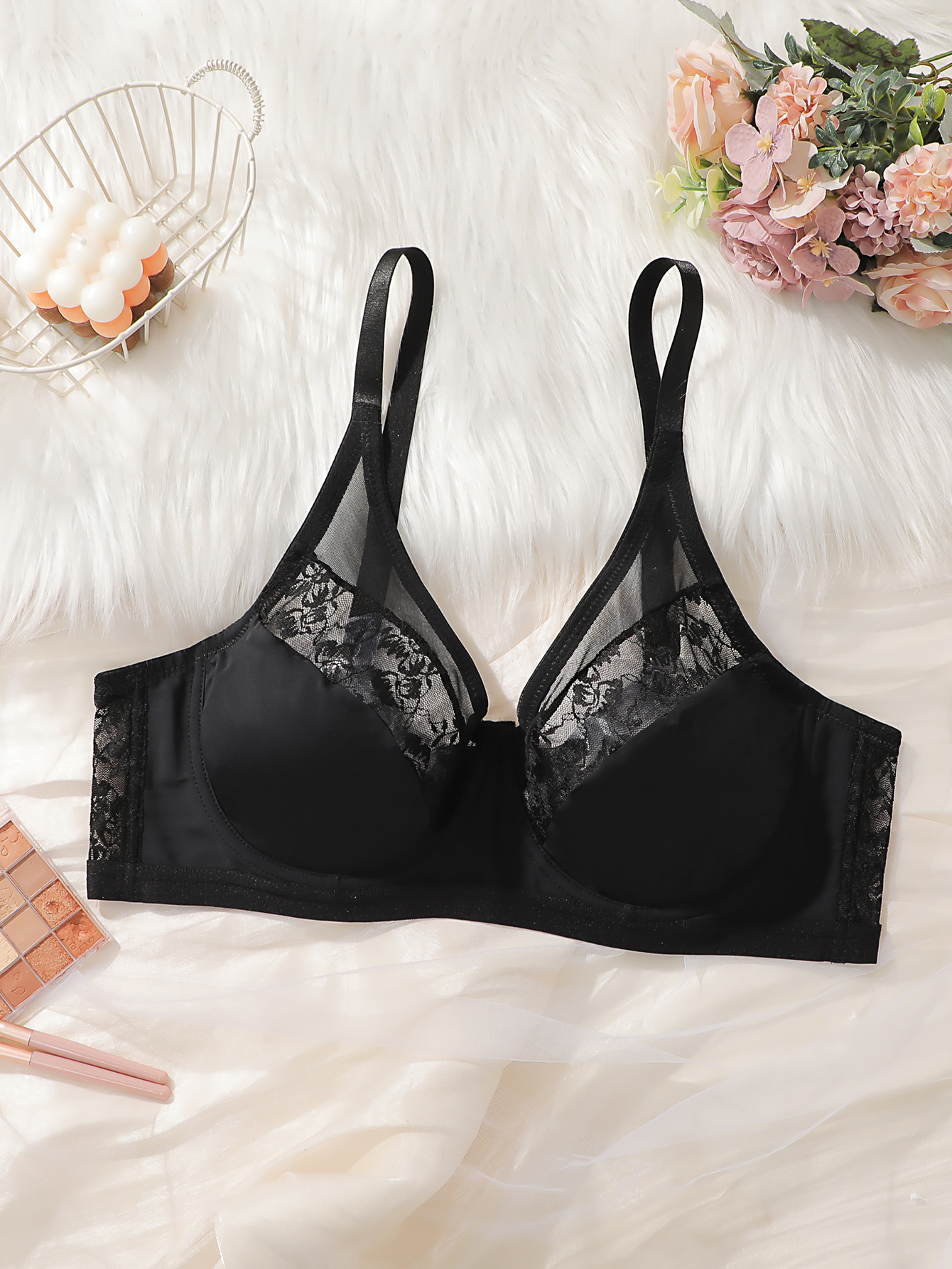 Plus Size Lace Minimizer Bra,  - Minimizer Bra Women のレビューと価格