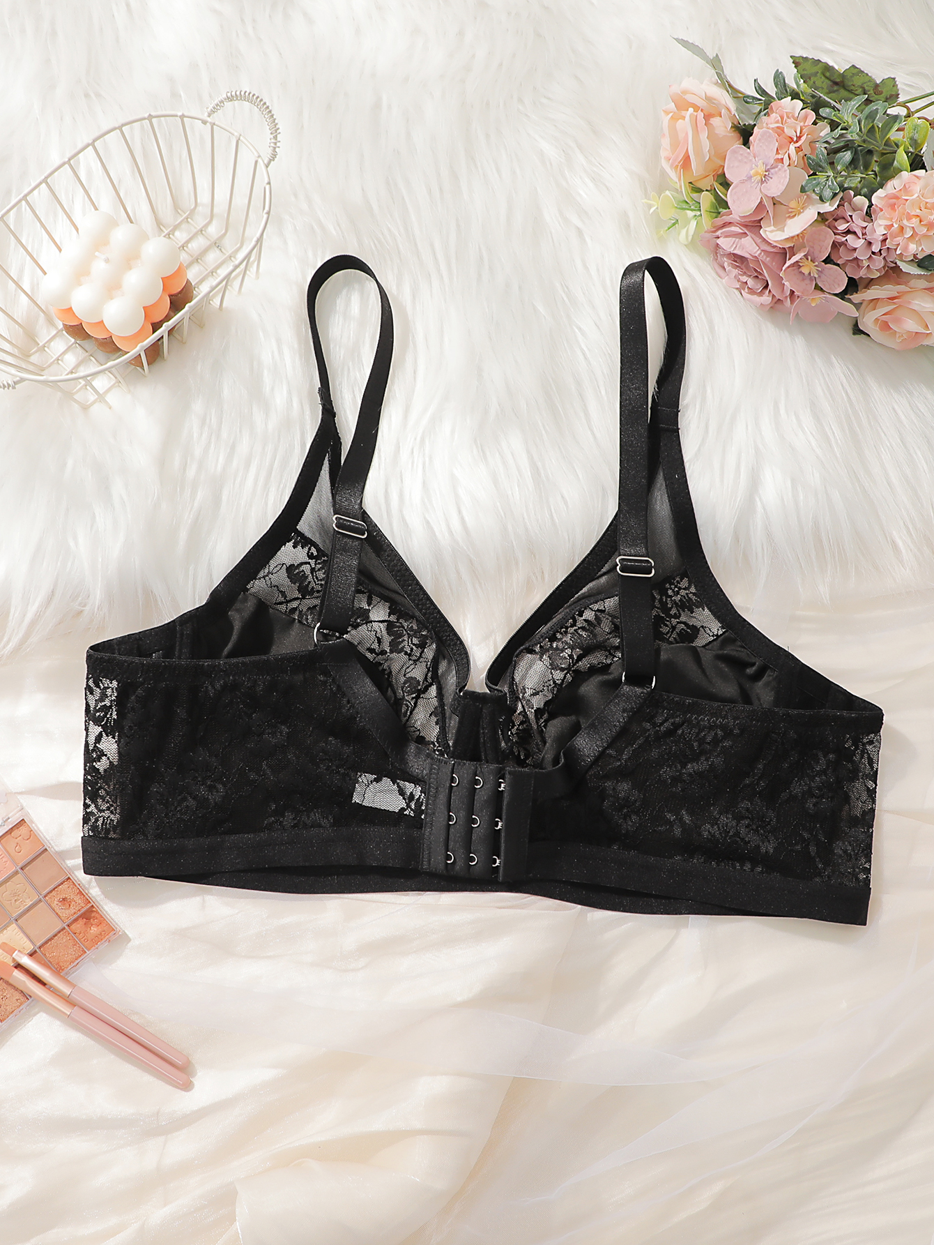 Plus Size Lace Minimizer Bra,  - Minimizer Bra Women のレビューと価格