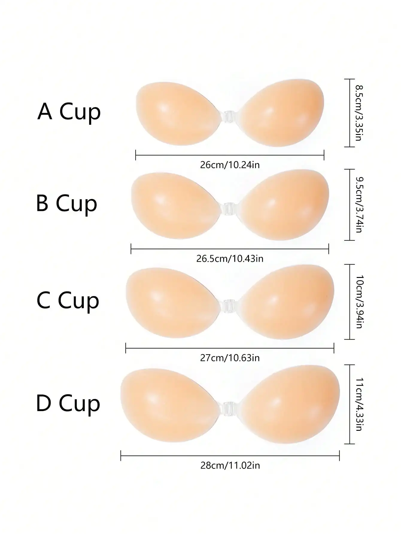1pc Women's Silicone Sticky Br - Backless Bra Sticky のレビューと価格