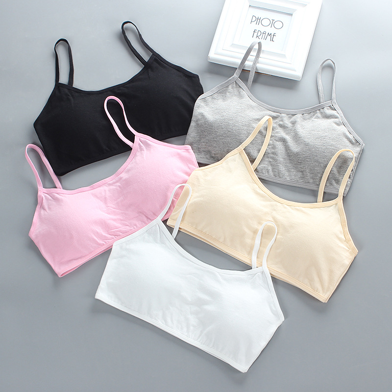5pcs Teenage Girls Cotton Trai - Cotton Bra Everyday のレビューと価格