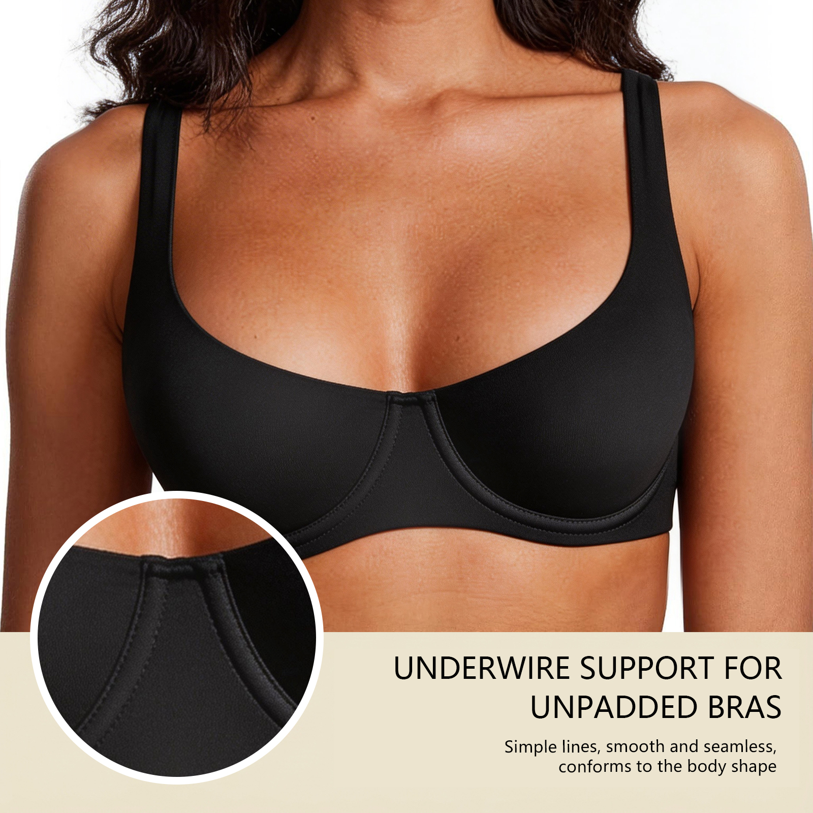Women's Unlined Balconette Spo - Demi Bra Balconette のレビューと価格