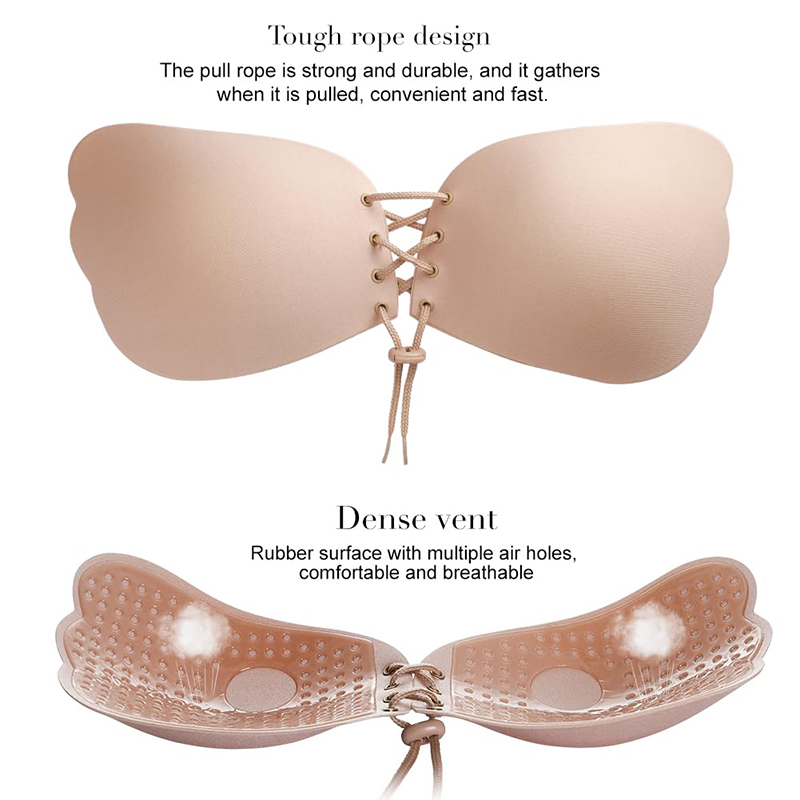 1/2 Pairs Women Summer Backles - Backless Bra Sticky のレビューと価格