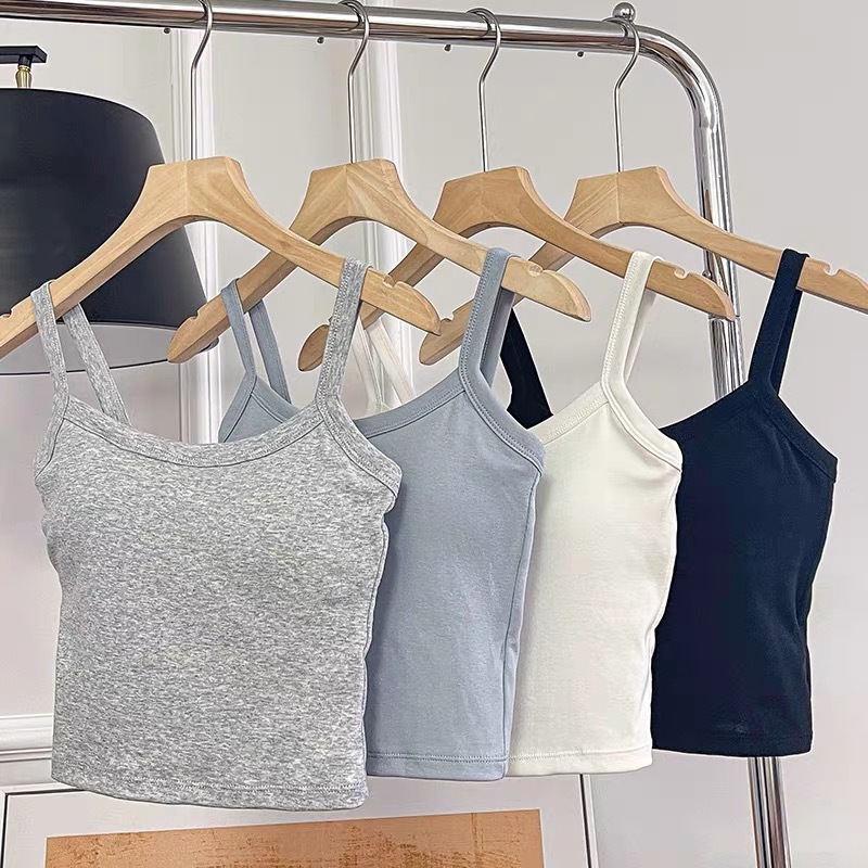 Crop Top Women Sexy Sleeveless - T Shirt Bra Seamless のレビューと価格