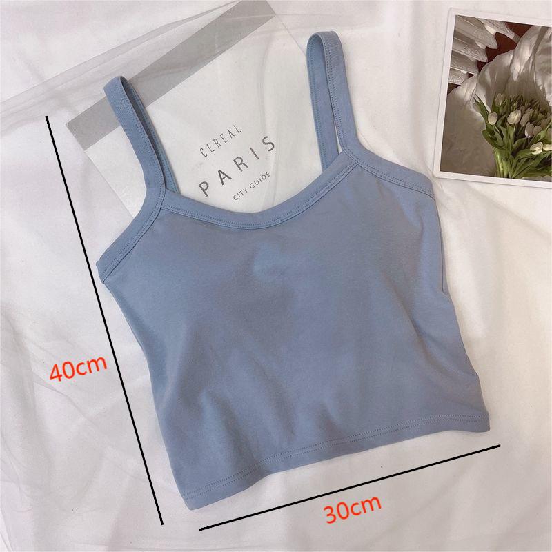 Crop Top Women Sexy Sleeveless - T Shirt Bra Seamless のレビューと価格