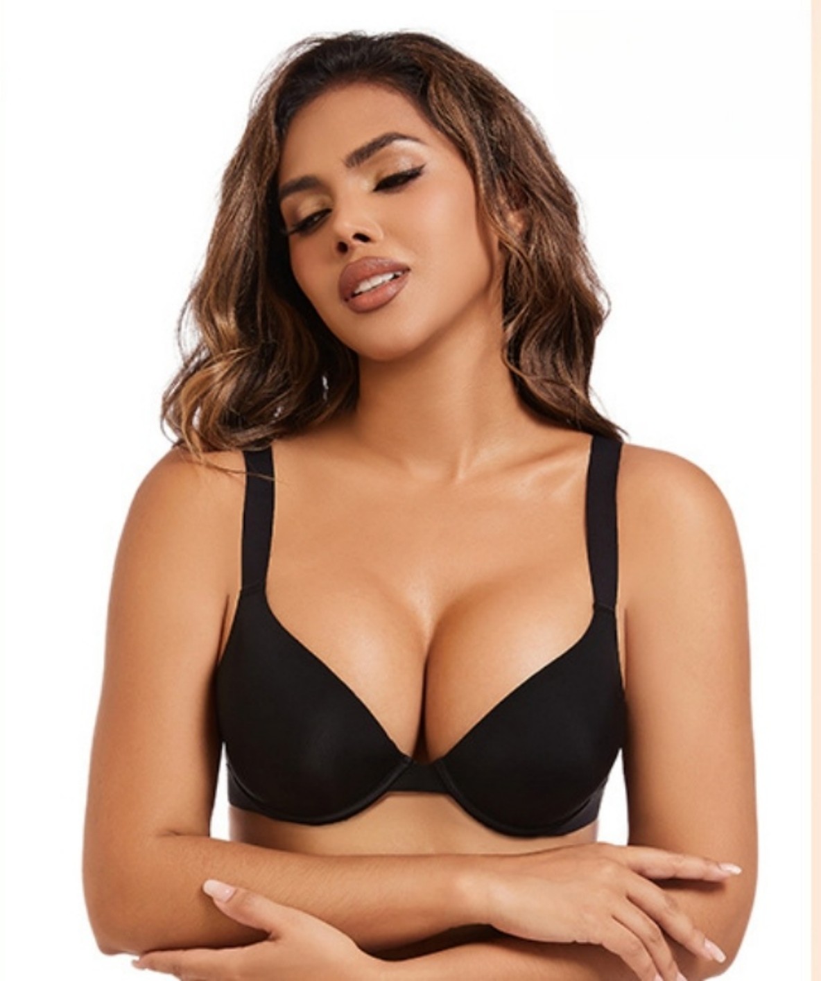 2025 Women's Plus Size Push Up - Demi Bra Balconette のレビューと価格