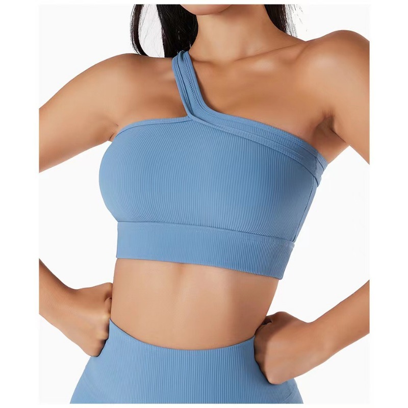 Women Single Shoulder Sexy Yog - T Shirt Bra Seamless のレビューと価格
