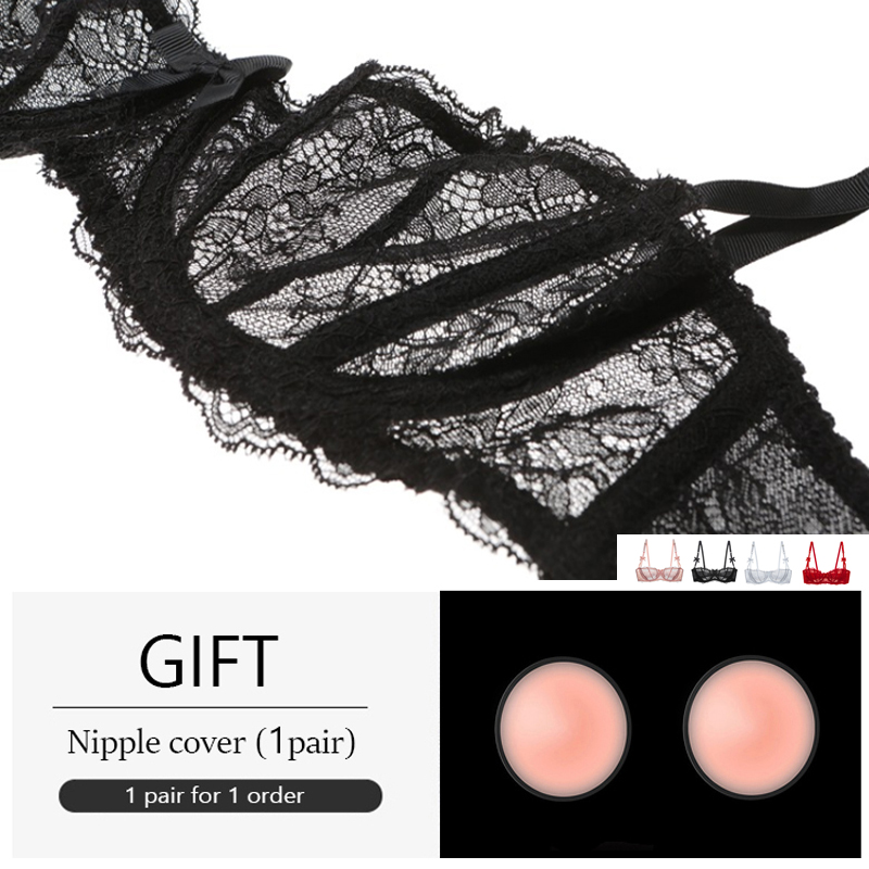 Half Cup Bras For Women Sexy L - Demi Bra Balconette のレビューと価格