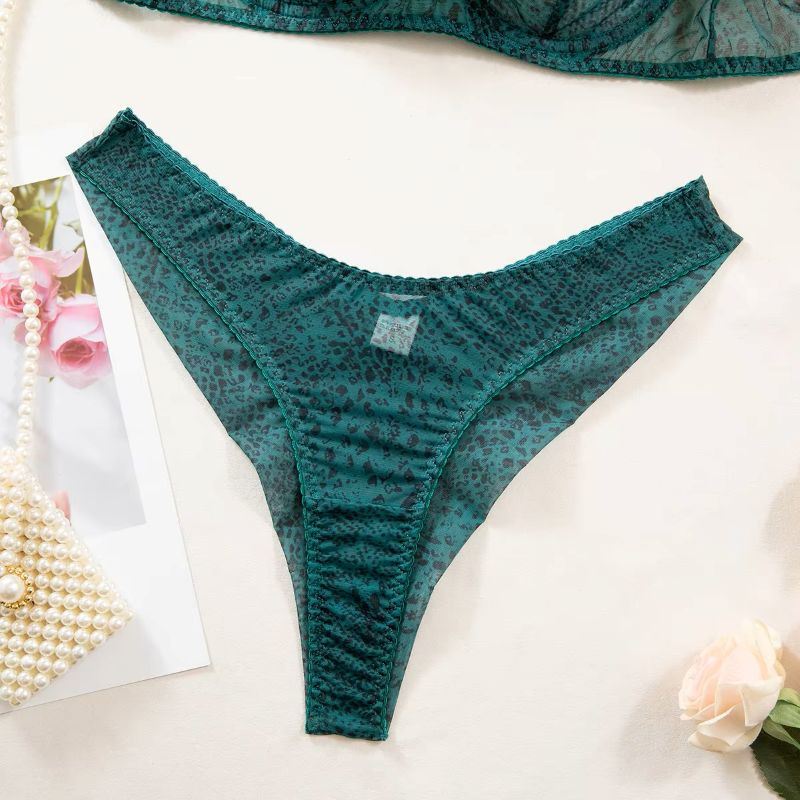 2pcs/Set Woman Lingerie Gather - Sheer Mesh Bra のレビューと価格