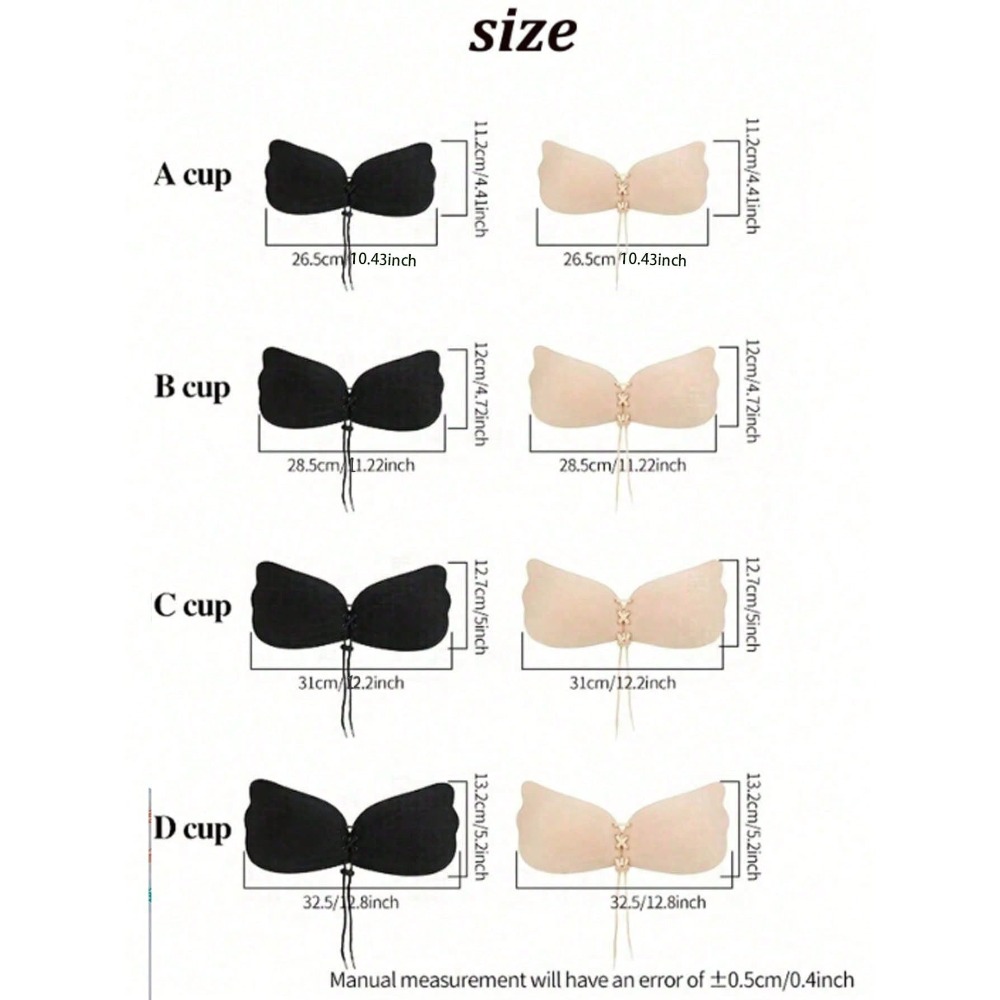1/2pcs Wing-Shaped Adhesive Br - Push Up Bra Silicone のレビューと価格