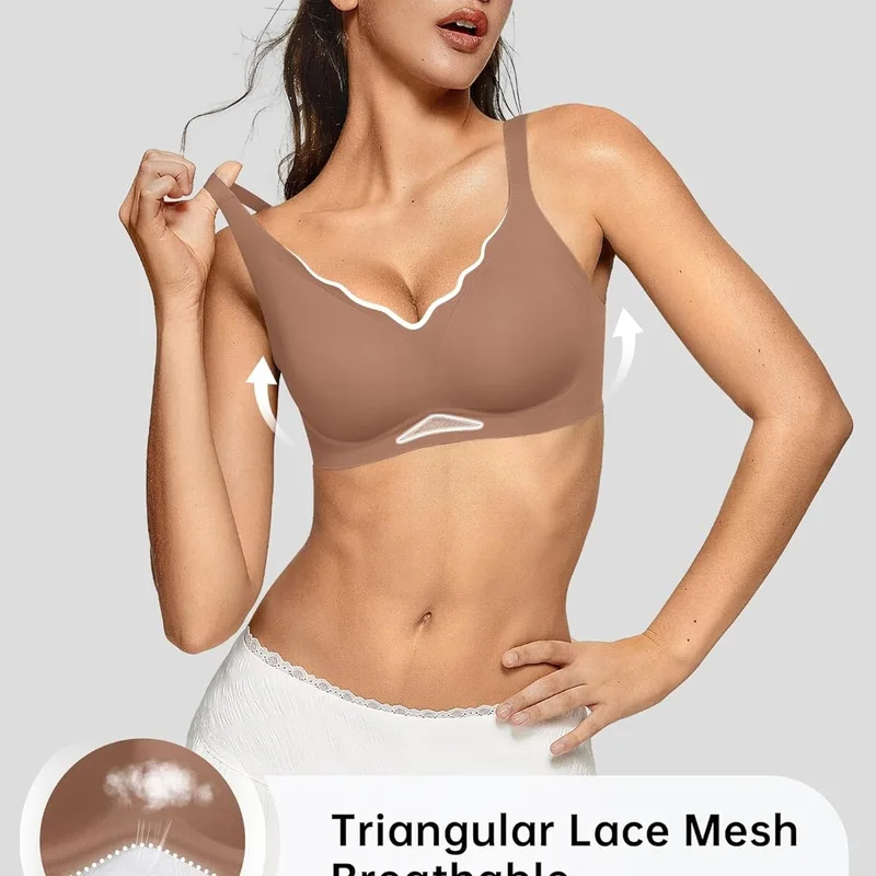 Women’s Wireless Bras Scallope - Wirefree Bra Comfort のレビューと価格