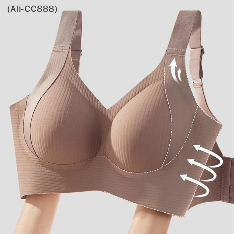 Anti-Sagging Nylon Full Cup De - Underwire Bra Padded のレビューと価格