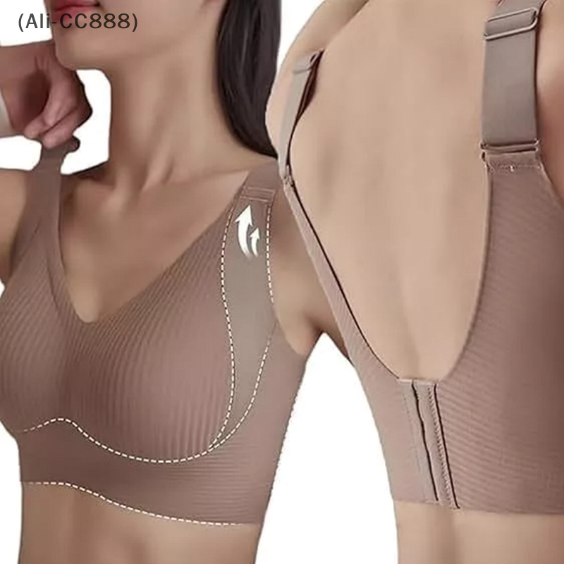 Anti-Sagging Nylon Full Cup De - Underwire Bra Padded のレビューと価格